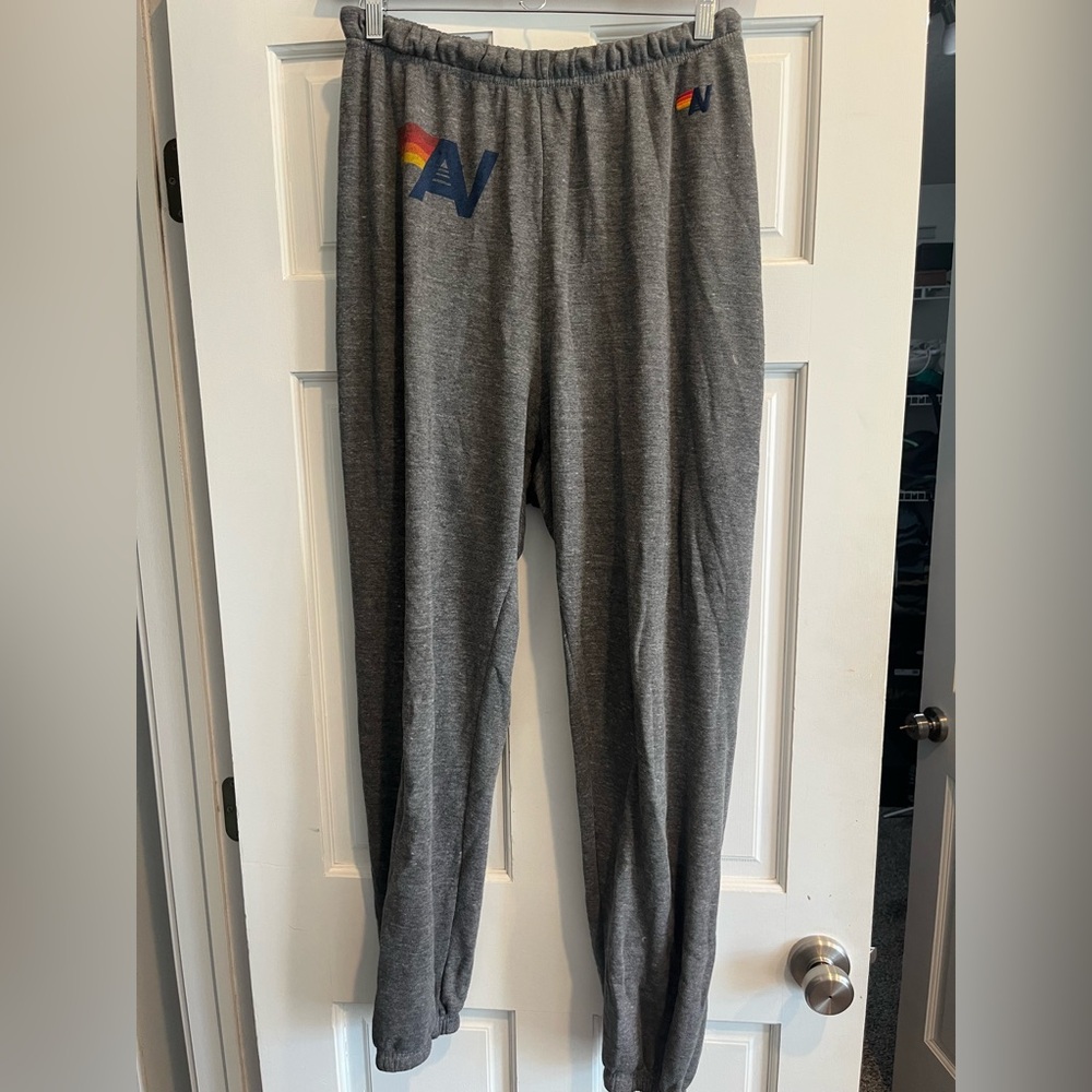 Aviator Nation Gray Logo Sweatpants